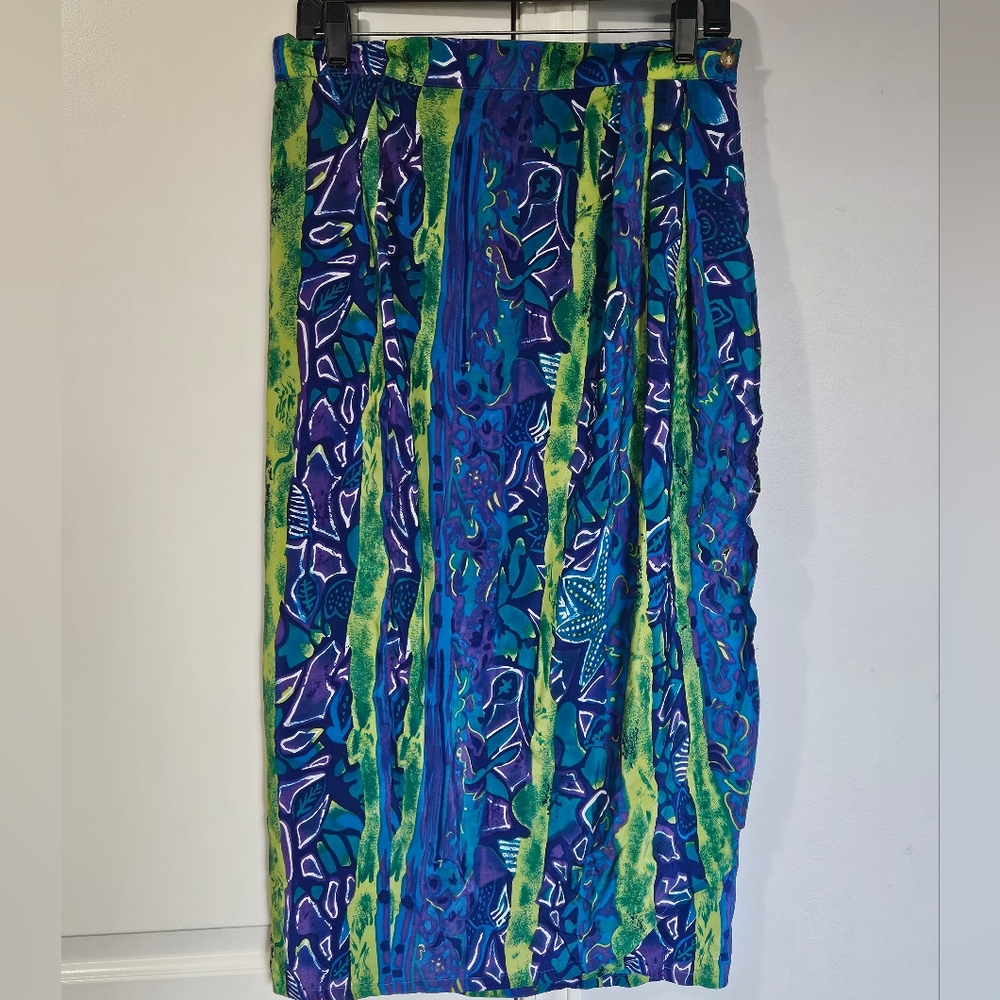 Casusl Corner Wrap Skirt